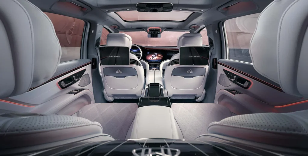 Interior of Mercedes EQS SUV 450+